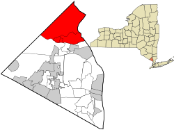 Rockland County New York incorporated and unincorporated areas Stony Point highlighted